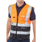 Beeswift Hi-Vis Two Tone Executive Waistcoat (Class 1)